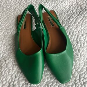 Primark Green Slingback Flat